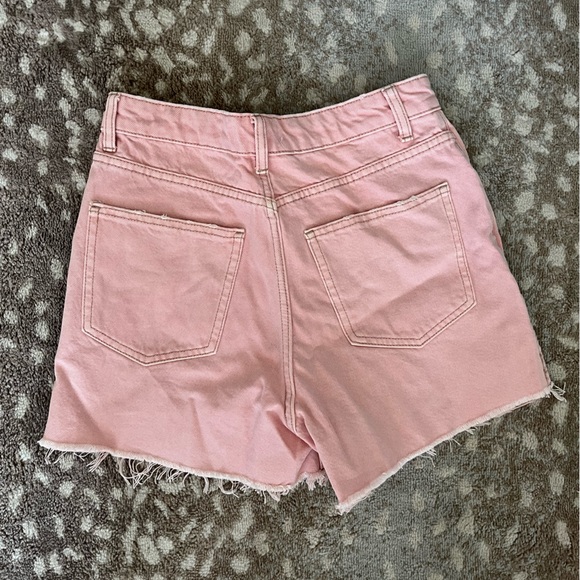 Zara Pink High Rise Shorts - Picture 3 of 4